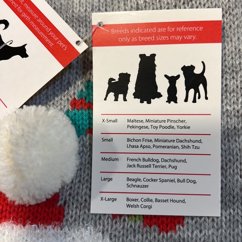 🌟NWT🌟 SimplyDog Holiday Apparel Pet Sweater - Picture 8 of 9